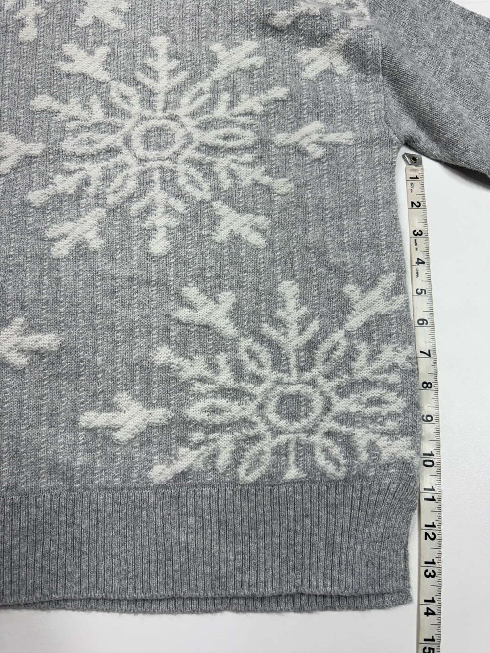 NWT Talbots Bateau Neck Sparkle Snowflake Sweater Womens Large - Picture 6 of 11